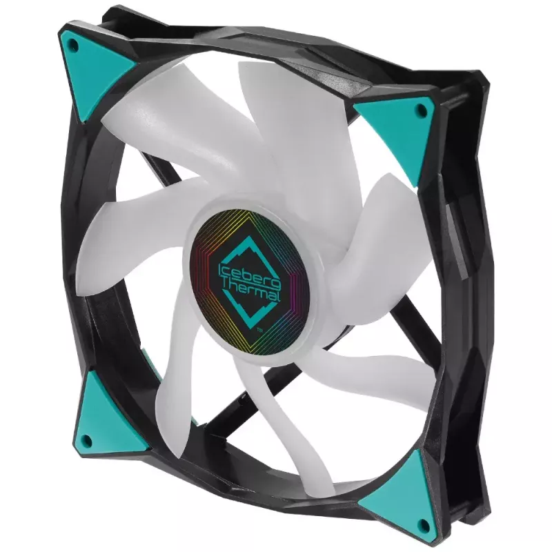 Ventoinha Iceberg Thermal IceGALE ARGB 14 cm preto