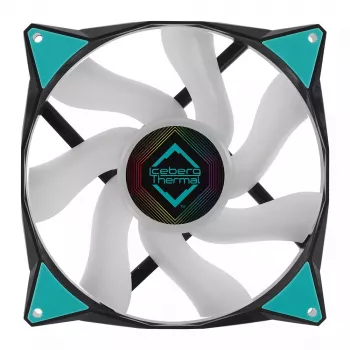 Ventoinha Iceberg Thermal IceGALE ARGB 14 cm preto
