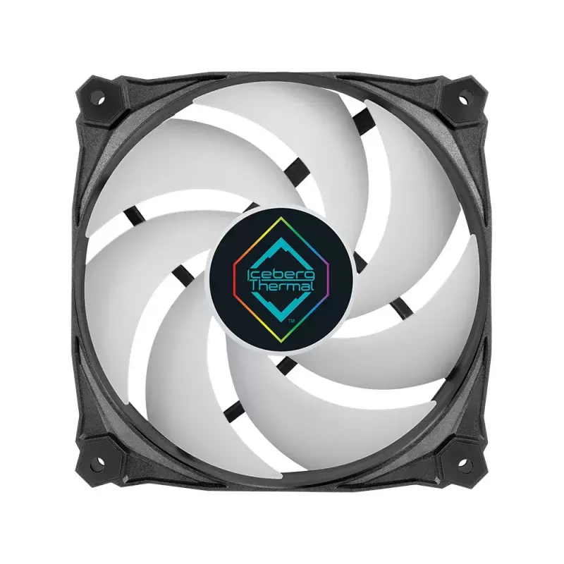 Ventoinha Iceberg Thermal IceGALE Lightning ARGB 12 cm preto 3 unid.