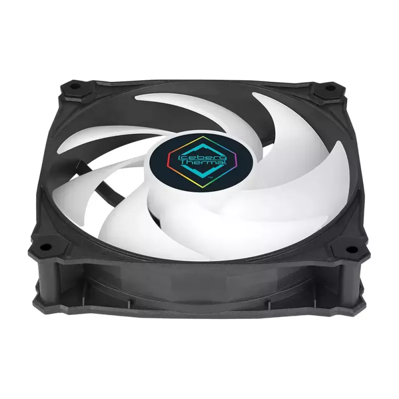 Ventoinha Iceberg Thermal IceGALE Lightning ARGB 12 cm preto 3 unid.