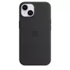 Capa em silicone com MagSafe para iPhone 14 da Apple — microfibra/silicone, 6,1 polegadas (Midnight)