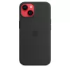 Capa em silicone com MagSafe para iPhone 14 da Apple — microfibra/silicone, 6,1 polegadas (Midnight)