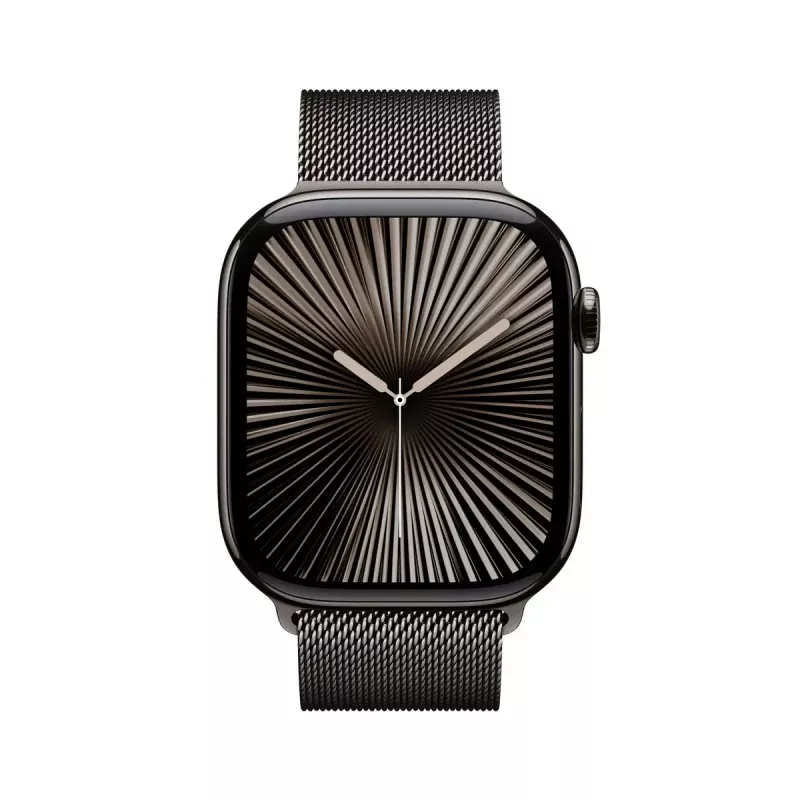 Smartwatch Apple Watch Series 10 GPS + Cellular 46 mm caixa de titânio Slate com pulseira Milanese Loop Slate – M/L