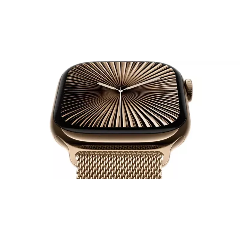 Smartwatch Apple Watch Series 10 GPS + Cellular 46 mm caixa de titânio Slate com pulseira Milanese Loop Slate – M/L