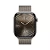 Smartwatch Apple Watch Series 10 GPS + Cellular 46 mm caixa de titânio Natural com pulseira Milanese Loop Natural – S/M