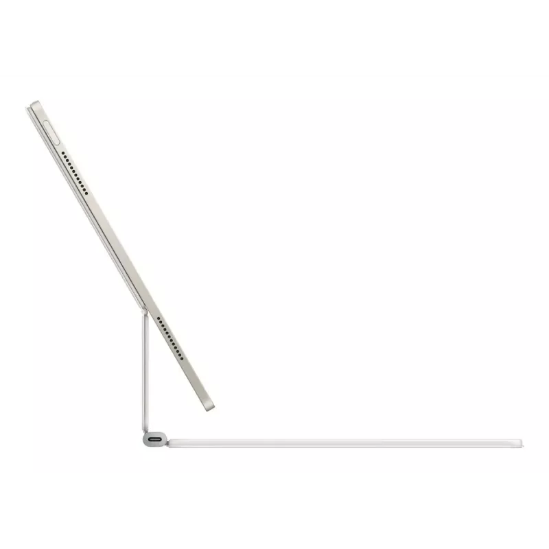 Teclado Apple Magic QWERTY dinamarquês branco com trackpad