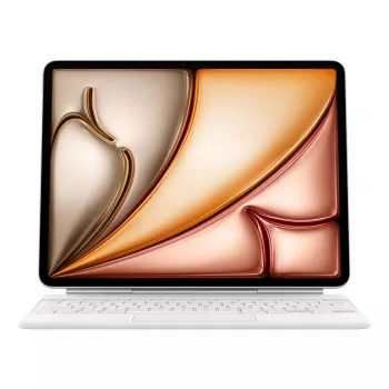 Teclado Apple Magic QWERTY dinamarquês branco com trackpad