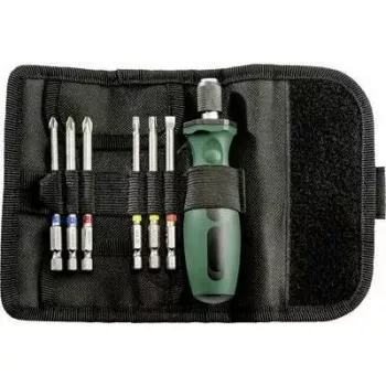 Estojo de rolo de bits Metabo 626723000 SP, conjunto de bits para aparafusadora, 7 peças