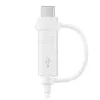 Cabo USB Samsung EP-DG930 1,5 m USB-A USB-C/Micro-USB-B branco