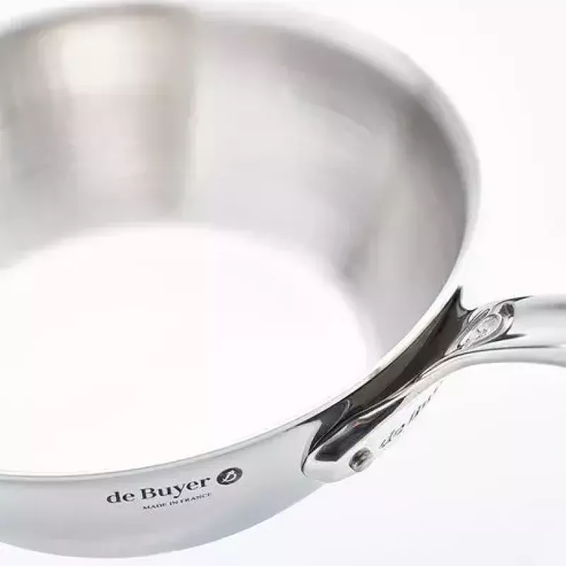 Frigideira salteadora de Buyer 3736.24 redonda aço inoxidável 24 cm