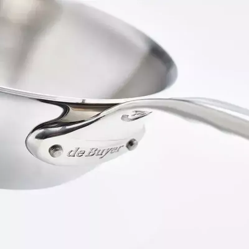 Frigideira salteadora de Buyer 3736.24 redonda aço inoxidável 24 cm