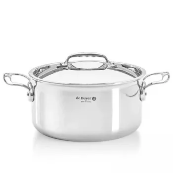 de Buyer Affinity Panela com tampa, 28 cm, aço inoxidável