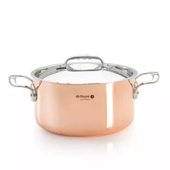 Panela de cobre de Buyer Prima Matera 8 l aço inoxidável 27,9 cm