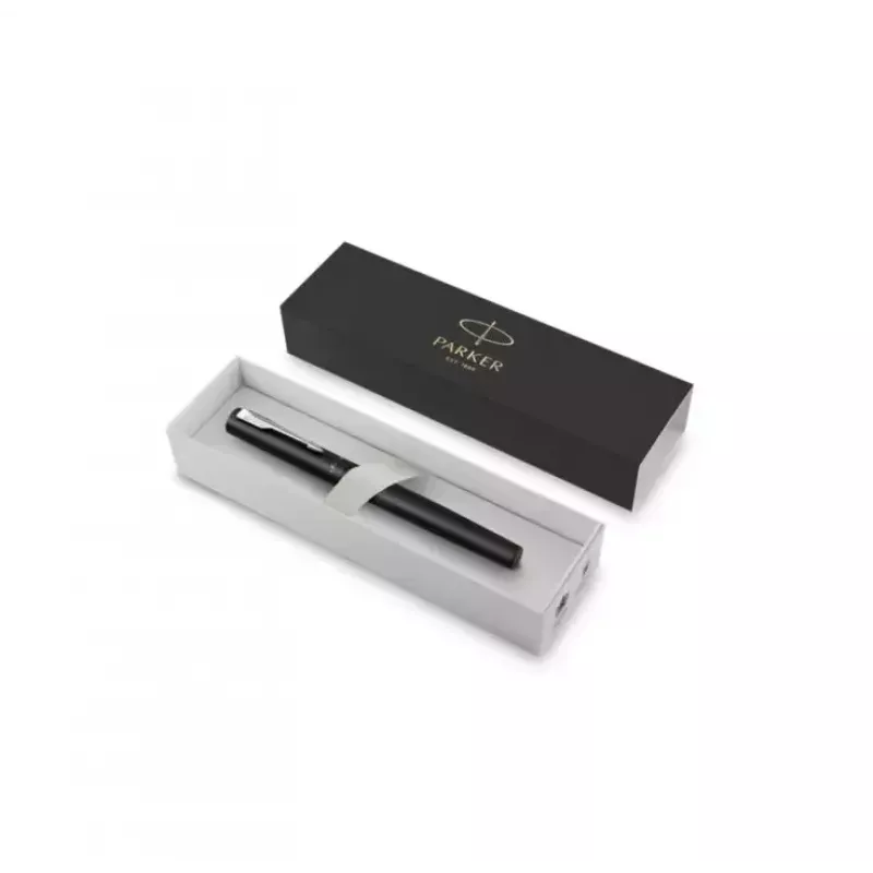 Caneta esferográfica Parker Vector XL preta aço inoxidável