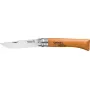 Faca de bolso Opinel N.º 10 lâmina de aço carbono, cabo de madeira