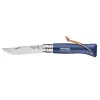 Faca de bolso Opinel N°08 Camper/Scout azul comprimento da lâmina 8,5 cm