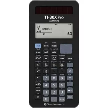 Calculadora científica Texas Instruments TI-30 X Pro MathPrint — visor de 2 linhas, alimentação a pilhas