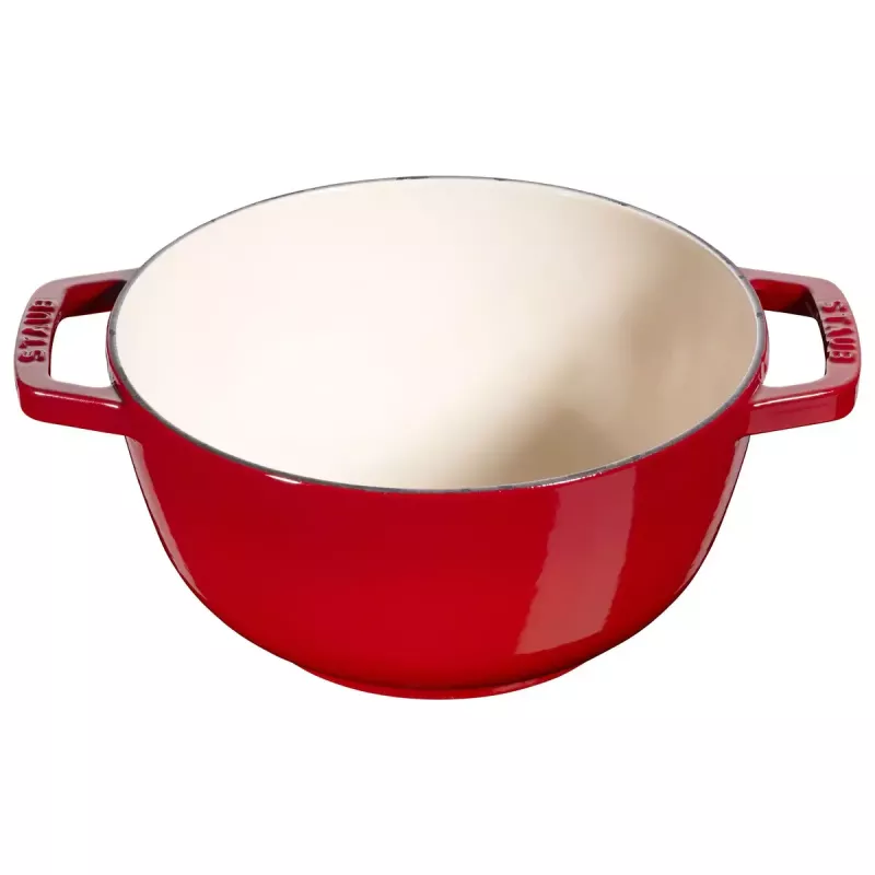 Conjunto de fondue Staub 18 cm Cherry, redondo 0,25 L, 187×100 mm, 4,6 kg