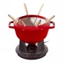 Conjunto de fondue Staub 18 cm Cherry, redondo 0,25 L, 187×100 mm, 4,6 kg