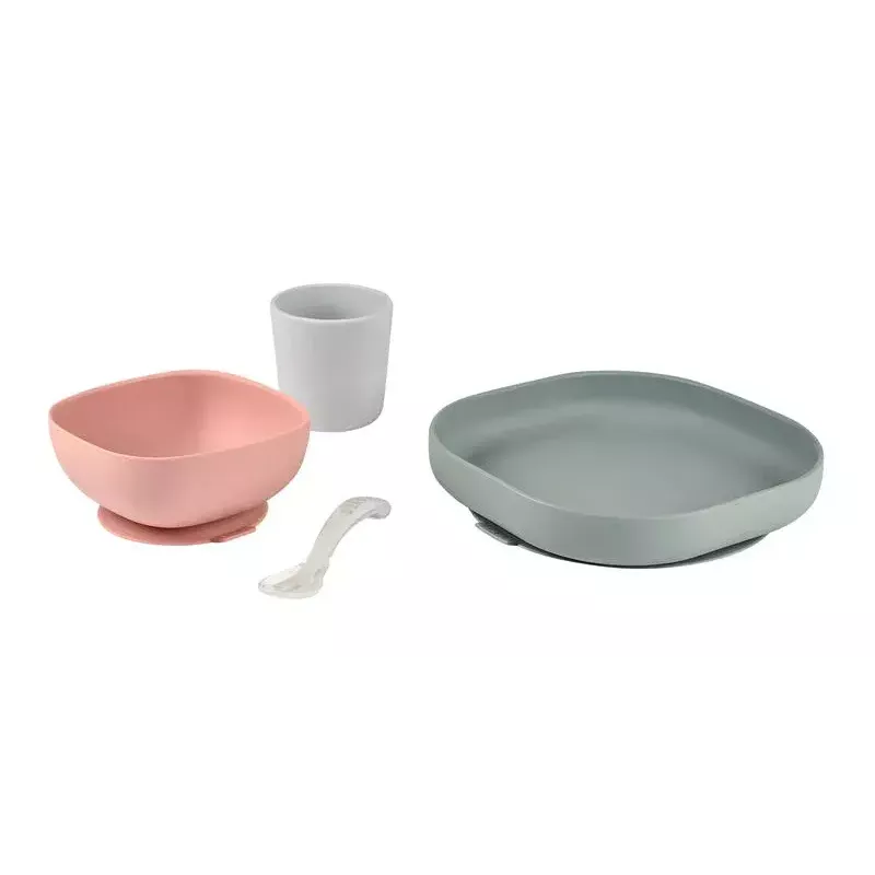 Conjunto de talheres Beaba 913507 4 peças seguro para crianças