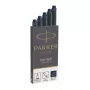Recarga de tinta Parker 1950385 preto, azul 5 unid.