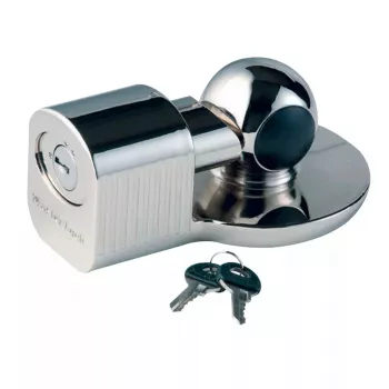 Cadeado para engate MASTER LOCK universal para engate de reboque prateado chave plana