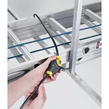Cabo de segurança ajustável Python MASTER LOCK 1,8 m x 10 mm preto amarelo