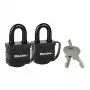 Cadeado MASTER LOCK 7804EURT 2 x 40 mm aço laminado preto