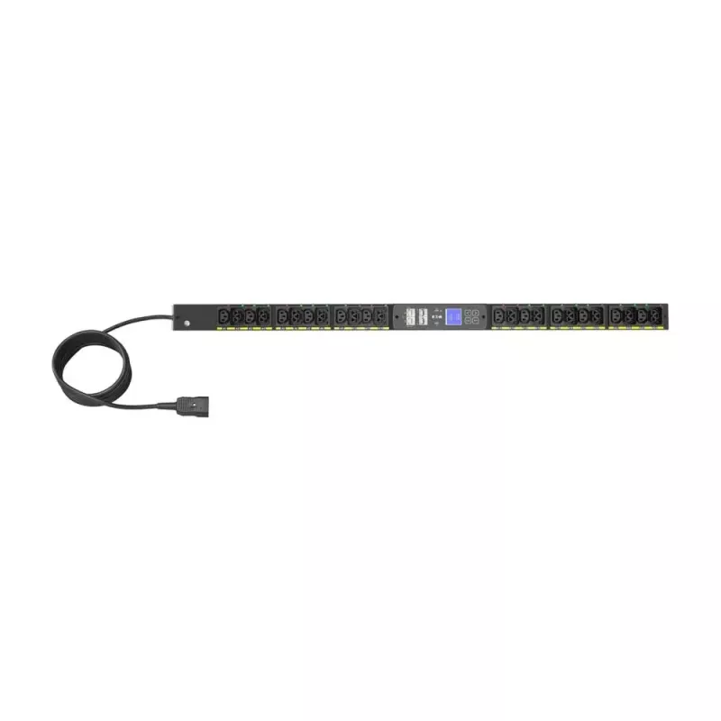 Unidade de distribuição de energia PDU Eaton EVMAFC20A 24 tomadas AC 22,5HE preto