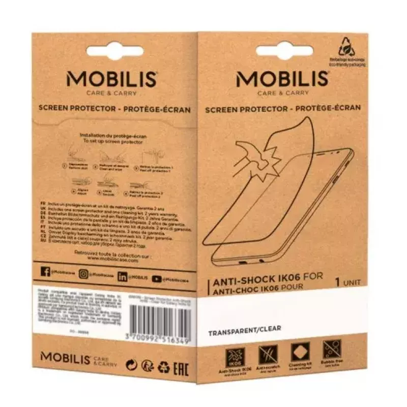 Proteção de ecrã Mobilis 036289 Samsung Galaxy A14 4G 5G transparente