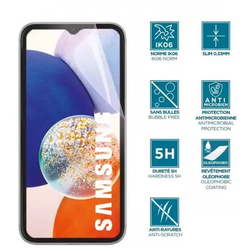 Proteção de ecrã Mobilis 036289 Samsung Galaxy A14 4G 5G transparente