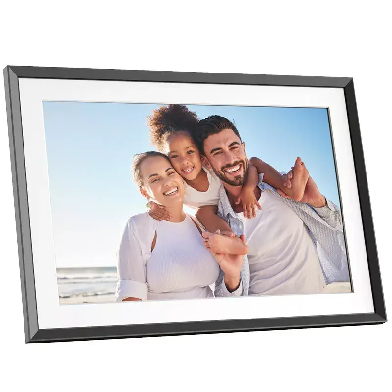 Moldura digital AgfaPhoto APF1000WIFI 10 polegadas (25,4 cm) IPS 1280x800 ecrã tátil Wi‑Fi 32 GB MicroSD USB‑C preta