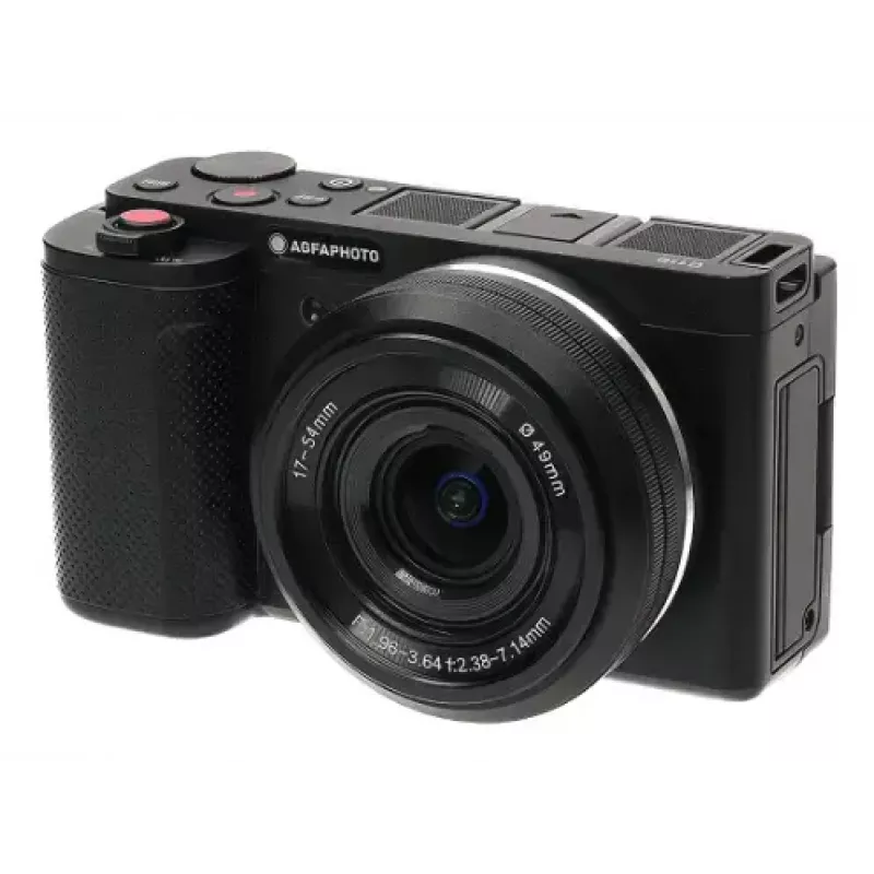 Câmara compacta AgfaPhoto Realishot C110 – 24 MP, 1/3,06 polegadas CMOS, zoom ótico 3x, 4K, WLAN, ecrã tátil 2,8 polegadas, preta