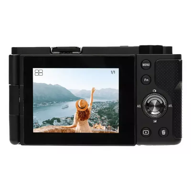 Câmara compacta AgfaPhoto Realishot C110 – 24 MP, 1/3,06 polegadas CMOS, zoom ótico 3x, 4K, WLAN, ecrã tátil 2,8 polegadas, preta