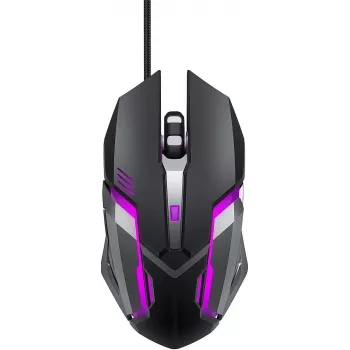 Rato gaming com fios Lexip KIRU.X — ligação USB ergonómica, sensor ótico