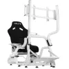 Suporte para monitor de simulador de voo/corrida Oplite OP-SMS-GTRW branco 40 polegadas