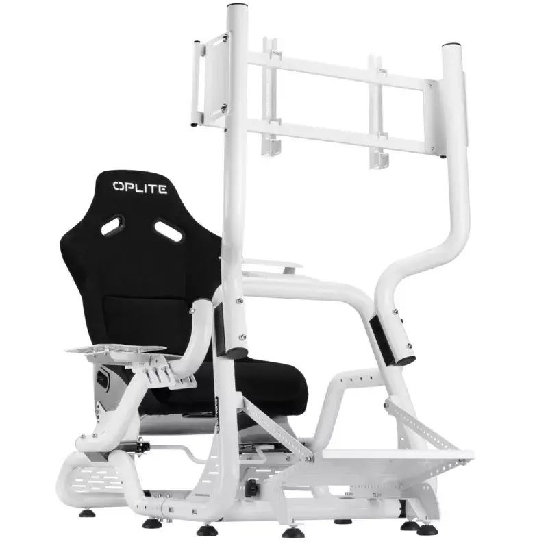 Suporte para monitor de simulador de voo/corrida Oplite OP-SMS-GTRW branco 40 polegadas