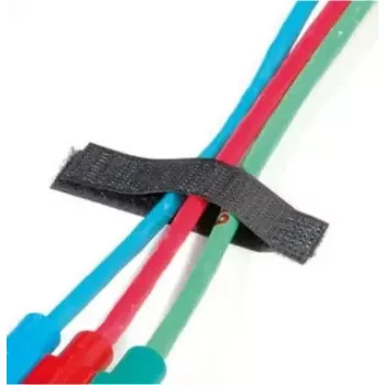 Organizador de cabos Velcro ONE-WRAP fita plana 16 x 70 mm preto, unidade