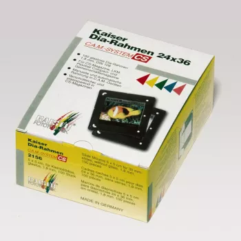 Molduras para diapositivos Kaiser Fototechnik C.A.M./CS 5x5 cm preto