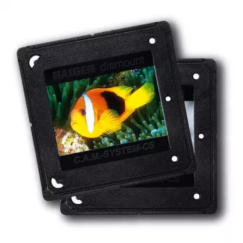 Molduras para diapositivos Kaiser Fototechnik C.A.M./CS 5x5 cm preto
