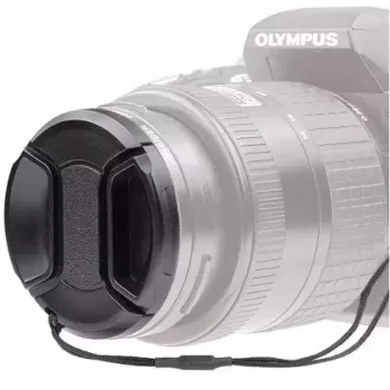 Tampa de objetiva KAISER 6835 para máquina fotográfica digital, plástico, diâmetro 5,5 cm, preto
