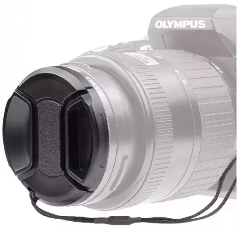 Tampa de objetiva KAISER 6835 para máquina fotográfica digital, plástico, diâmetro 5,5 cm, preto