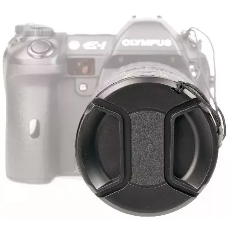 Tampa de objetiva KAISER 6835 para máquina fotográfica digital, plástico, diâmetro 5,5 cm, preto