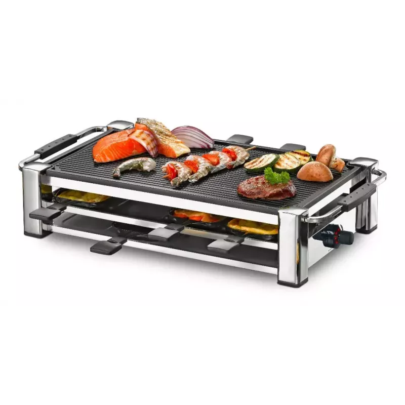Grelhador de raclette Rommelsbacher RCC 1500 1500 W cromado