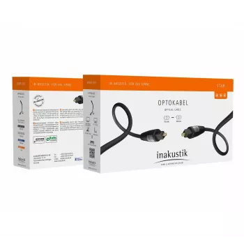 Cabo de áudio óptico in-akustik Star TOSLINK 1,5 m
