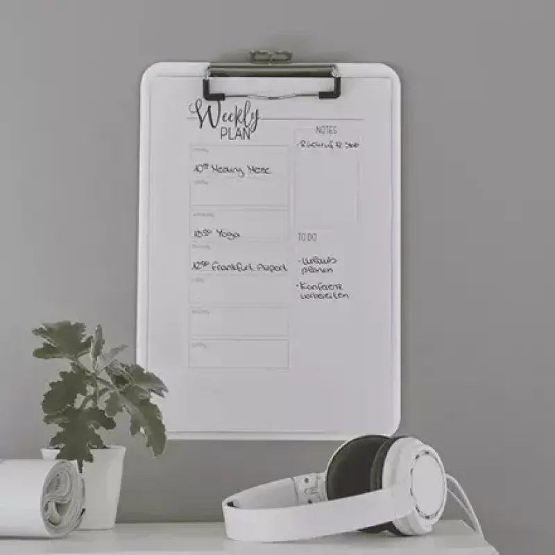 Prancheta Leitz WOW A4 metal poliestireno branco