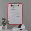 Prancheta Leitz WOW A4 metal vermelho 80 folhas
