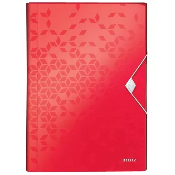 Pasta com bolsas Leitz WOW vermelho A4 polipropileno PP