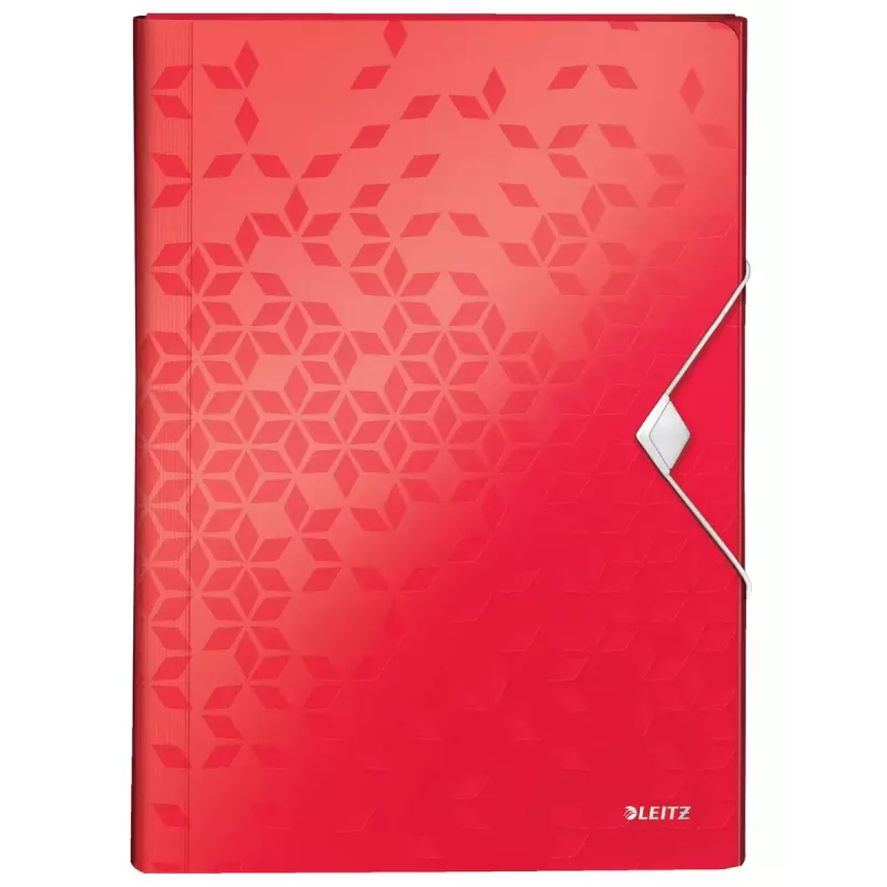 Pasta com bolsas Leitz WOW vermelho A4 polipropileno PP