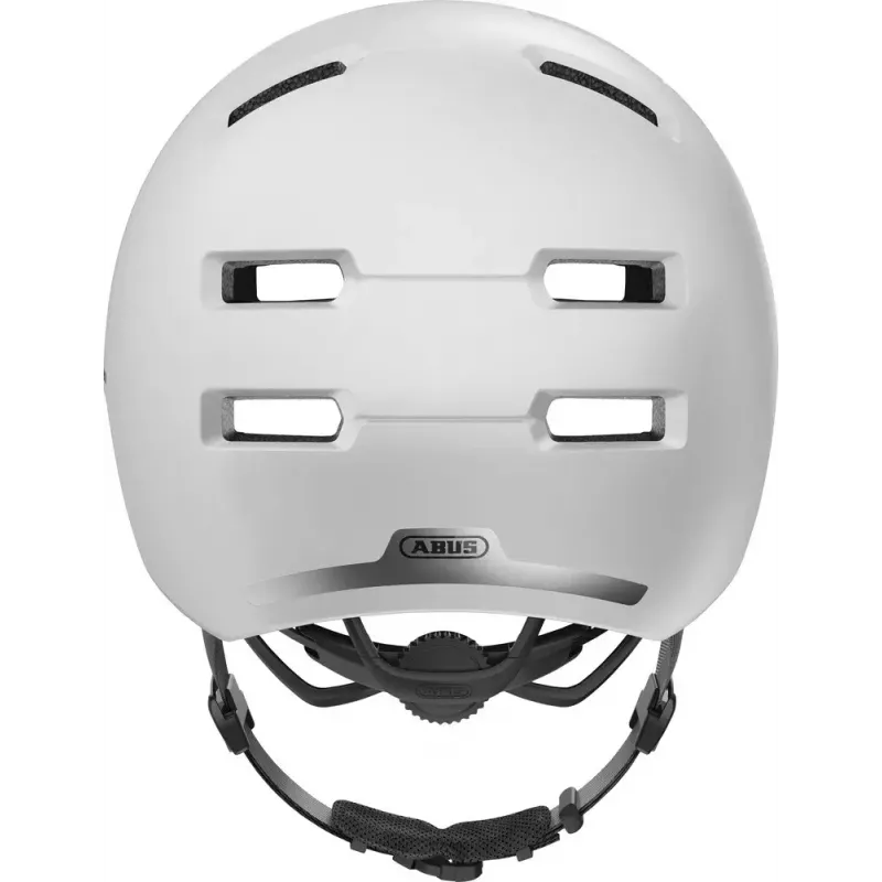 Capacete de meia concha ABUS Skurb branco construção In-Mold